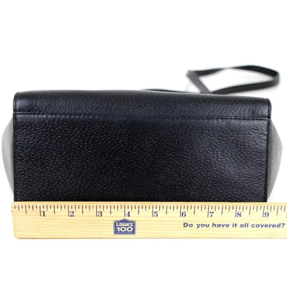 kate spade NY BLACK GENUINE LEATHER SHOULDER BAG X-BODY SATCHEL HANDBAG PURSE